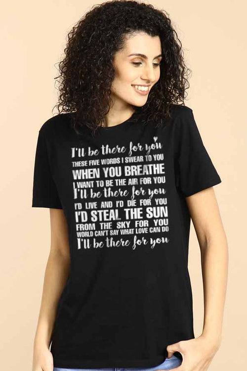 I'll Be There For You Couple Tees for women