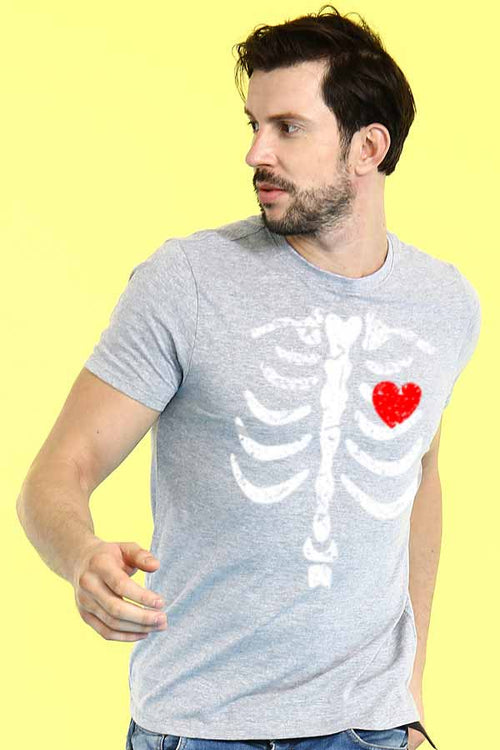 Bone Heart Art Couple Tees