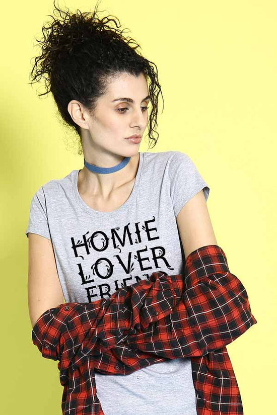 Homie Lover Friend Couple Tees for women