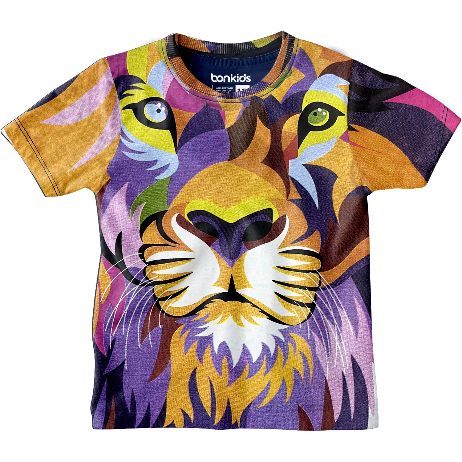 Lion logo poster flyer or t shirt design Vector Image