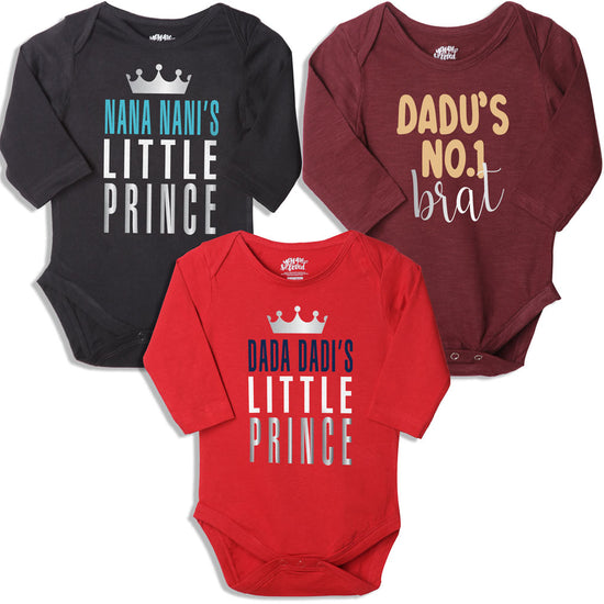 Dadu's Brat, Set Of 3 Bodysuits For The Baby