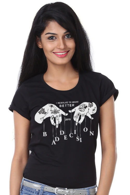 Bad Decisions, New Year Tee For Women