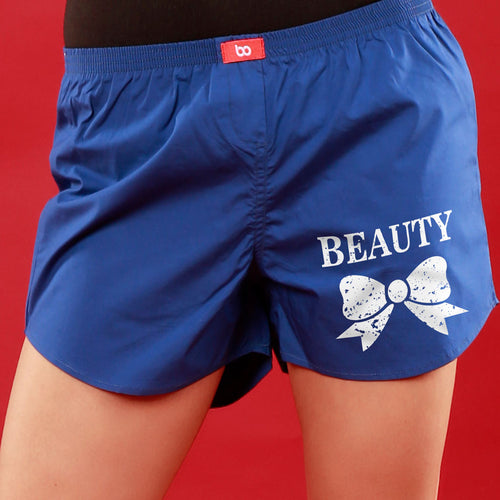 Beauty And Her Beast, Matching Royal Blue Couple Boxers