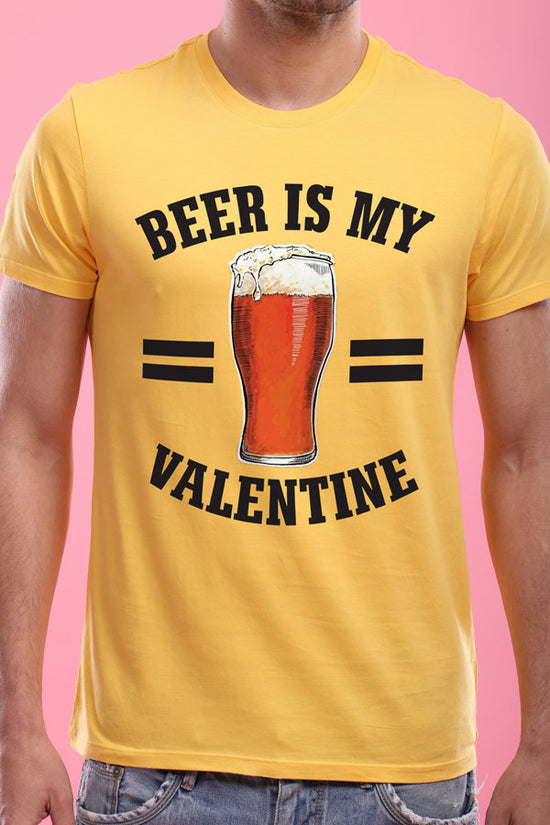 Beer Is Bae! (Yellow) ,Matching Couples Valentines Day Tees