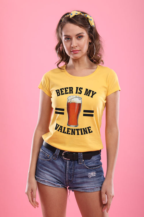 Beer Is Bae! (Yellow) ,Matching Couples Valentines Day Tees