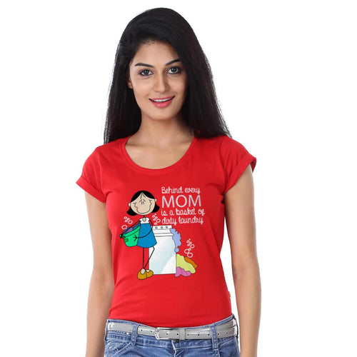 Behind Every Mom Mother Tee