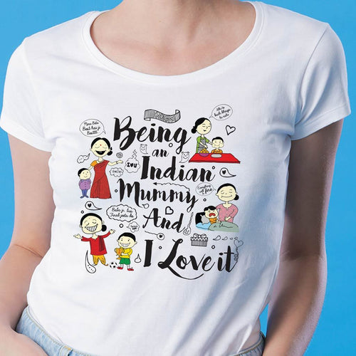 Being An Indian Mom/Son Tee For Women