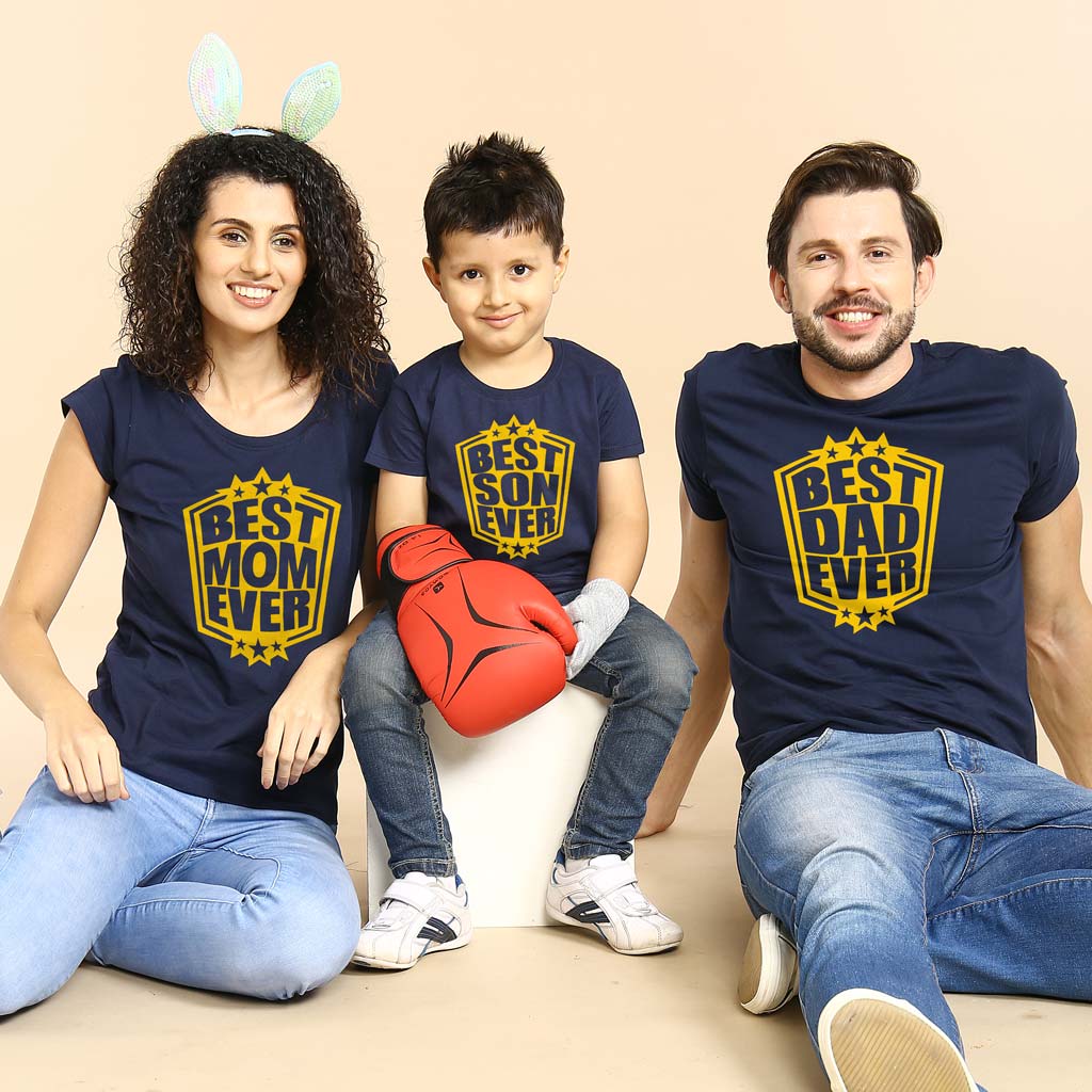 Best Dad/Mom/Son Ever Family Tees - Main Image