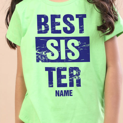 Best Sister, Personalised Tee For Sister