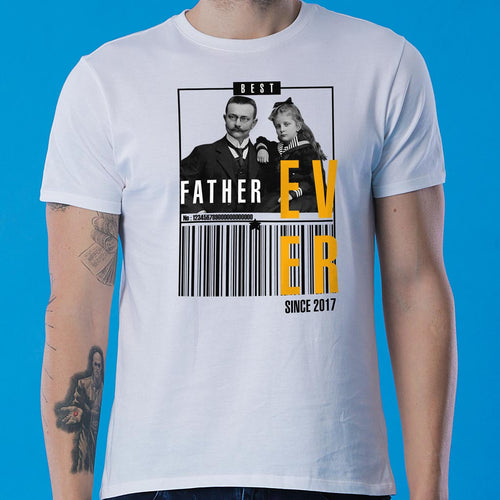 Retro Best Dad Ever, Personalized Tee For Dad