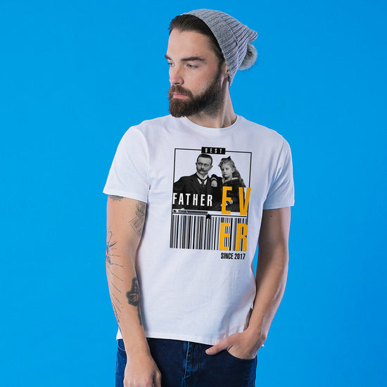 Retro Best Dad Ever, Personalized Tee For Dad