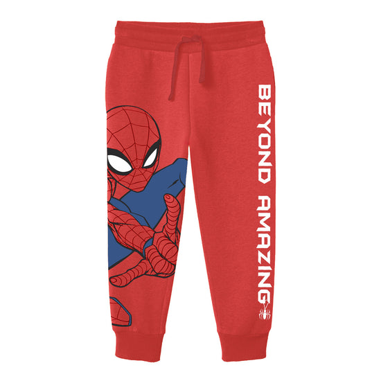 Amazing Spiderman Terry Red Boys Joggers