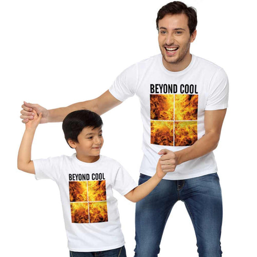 Beyond Cool Father And Son White Tshirt