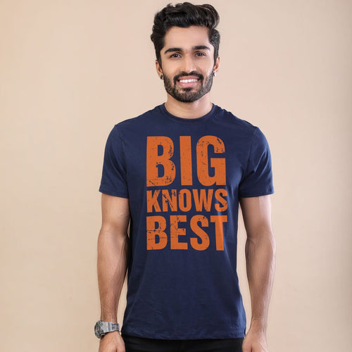 Big Knows Best-Small Knows Rest Adult Tees, Tee For Men
