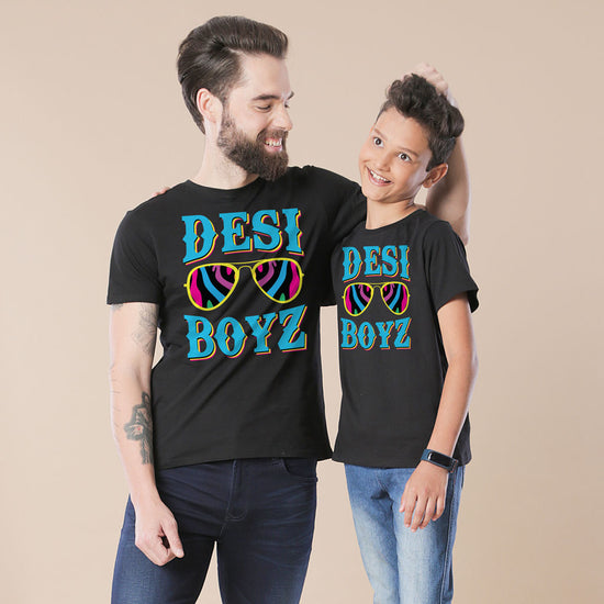 Black Desi Boyz Father-Son Tees