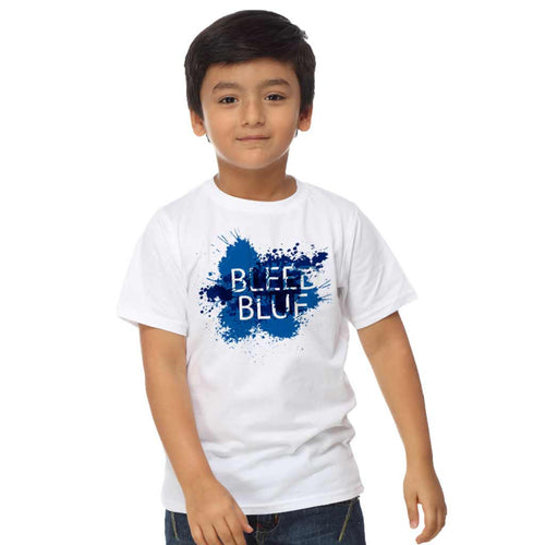 White Bleed Blue Dad And Son Tshirt