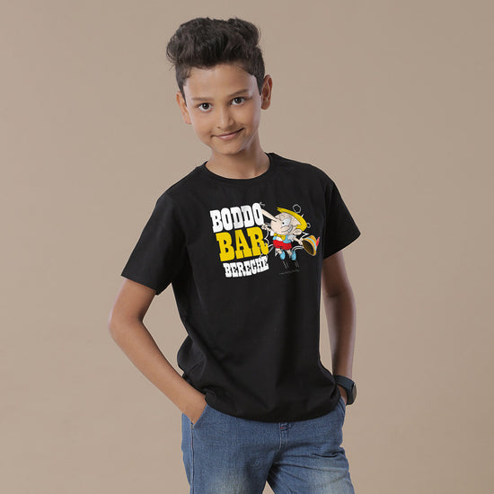 Drinking/Naughtiness Increased, Matching Bengali Tees For Son