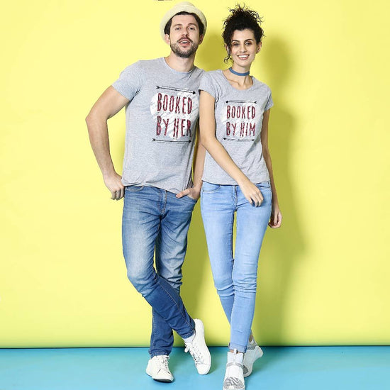 Booked by Him/Her Combo Tee