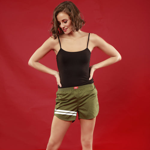 Bedroom Boss Similar Olive Green Couple Boxers