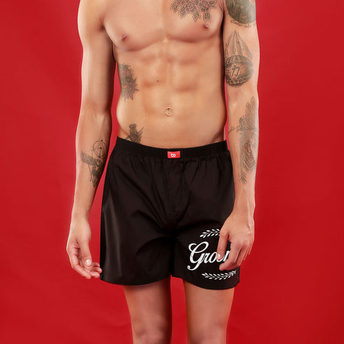 Bride and Groom, Matching Black Couple Boxers