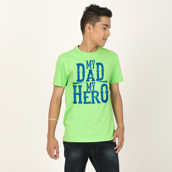Heroes In Green Dad And Sons' Matching Tees For Big  Son