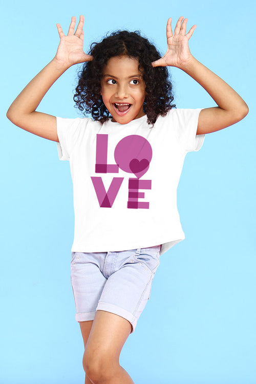 Bright Love Mom & Daughter Tees for Daughter