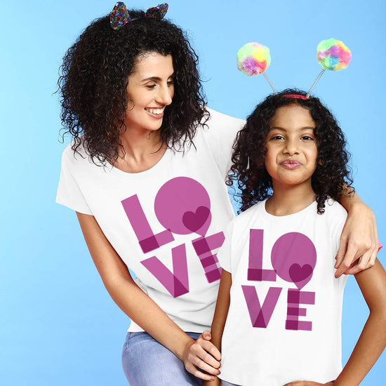 Bright Love Mom & Daughter Tees