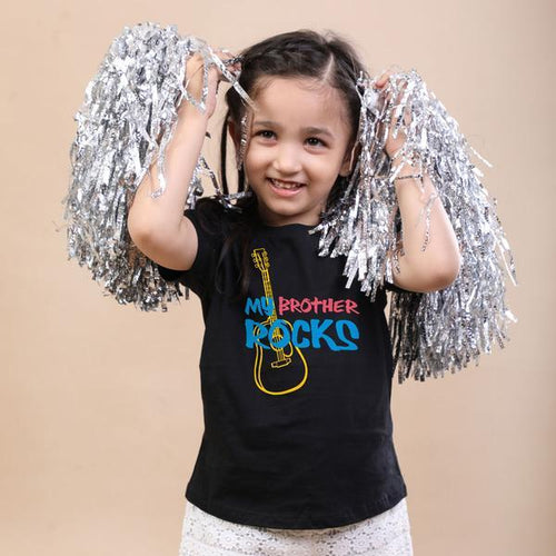 Brother Sister Rocking , Tees For Girl