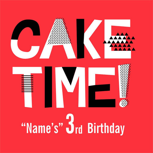 Cake Time! 3rd Birthday Tee