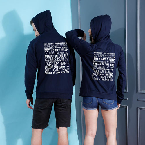 Can't Help Falling In Love, Matching Hoodies For Couples
