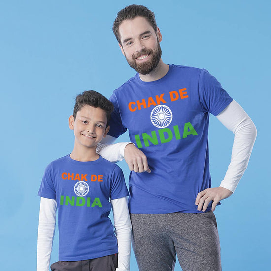 Chak de india dad & son tees