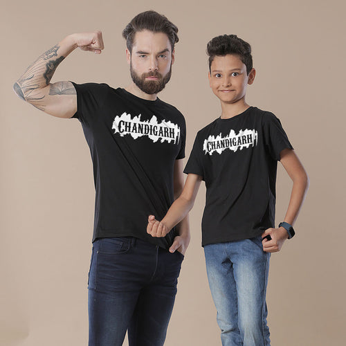 Chandigargh, Matching Punjabi Tees For Dad And Son