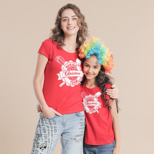 Christmas Team, Mom And Daughter Tees