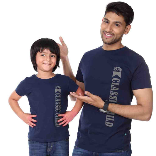 Navy Classic Child/Mild Father-Son Tees