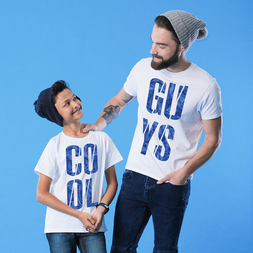 Cool Guys Dad and Son Tshirt