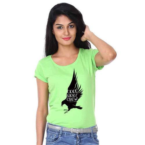 Cool Story Crow Tee For Women
