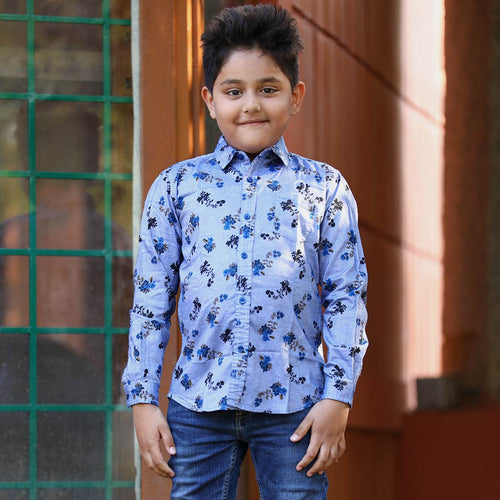 Cool Guy (Black Floral),  Matching Shirts For Son