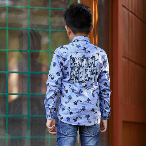 Cool Guy (Black Floral),  Matching Shirts For Dad And Son