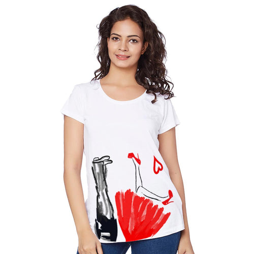 Love Painting Couple Tees for women