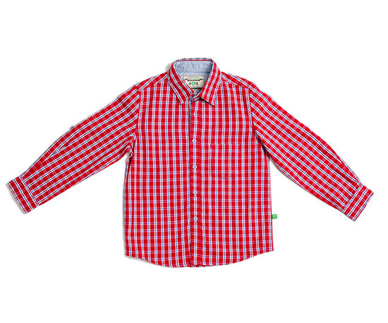 Just Like Dad Red Full Sleeved Shirt, Son's Shirt