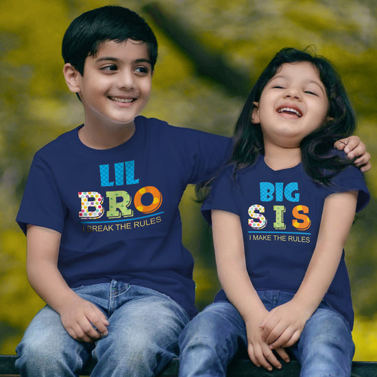 Big Sis - Lil Bro Tees for Siblings
