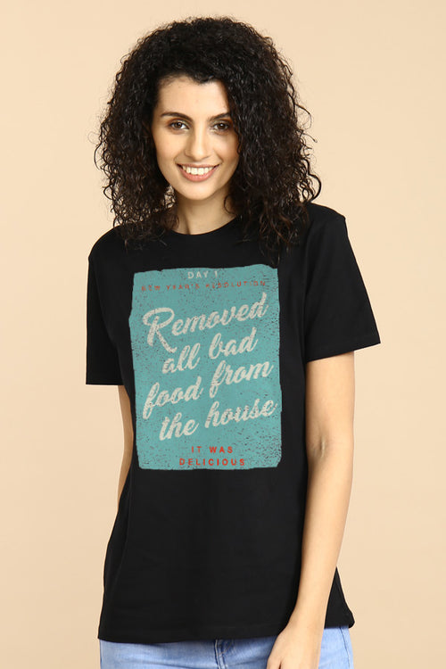 Love For Food, New Years Tee For Women