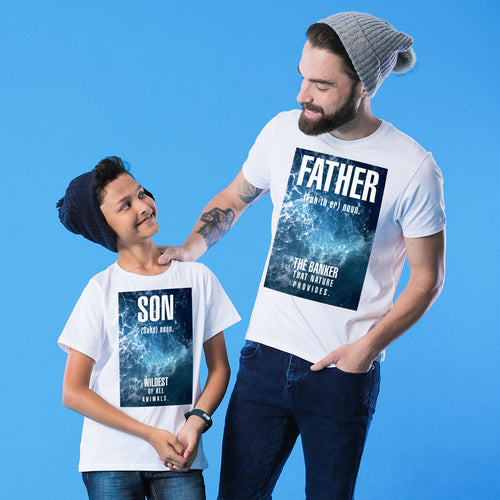 Wildest Of All Animals Dad And Son Tshirt