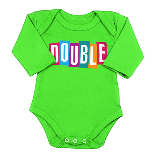 Double Trouble, Matching Bodysuit And Tee For Brother