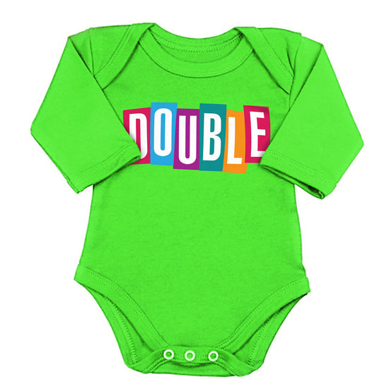 Double Trouble, Matching Bodysuit And Tee For Brother