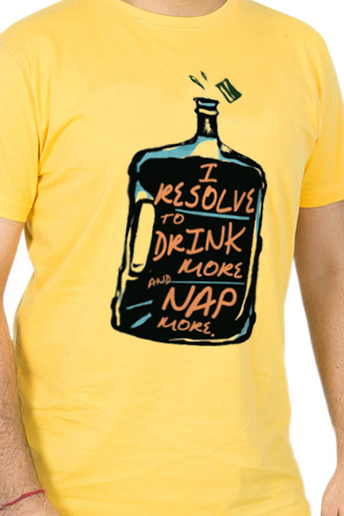 Drink And Nap More Matching Dad And Baby New Years Bodysuit and Tee