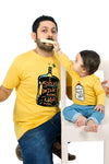 Drink And Nap More Matching Dad And Baby New Years Bodysuit and Tee