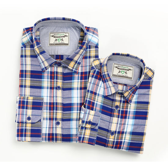 Just Like Dad Multicolor Full Sleeved Shirt, Mens Shirt