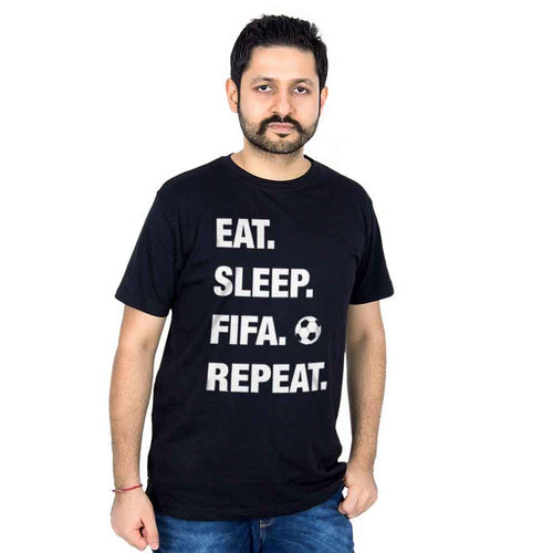 Eat, Sleep, Fifa, Repeat Bodysuit and Tees