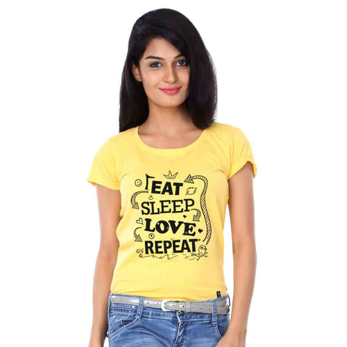 Eat Sleep Love Repeat Couple Tees